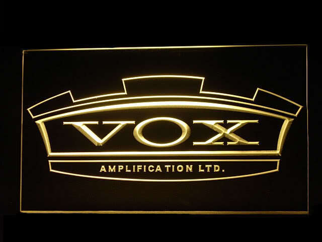 VOX Amplifier Guitar Display Led Light Sign